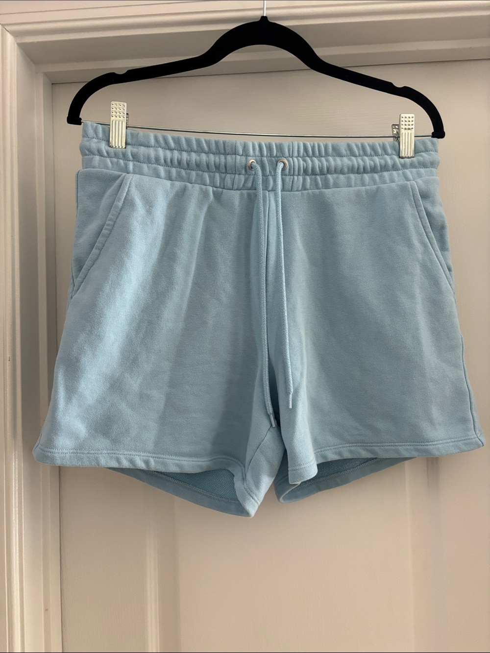 Light Blue Women's Drawstring Lounge Shorts